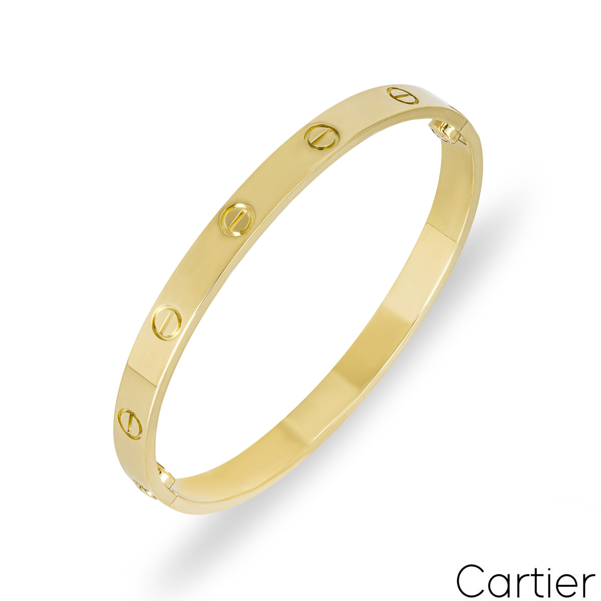 Cartier Yellow Gold Plain Love Bracelet Size 19 B6035519
